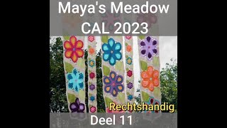 Mike's Creatieve Wereld | Maya's Meadow Cal | Deel 11 RECHTSHANDIG Kleine motieven verbinden