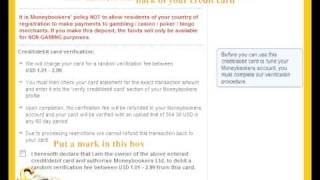 MoneyBookers Registration Tutorial