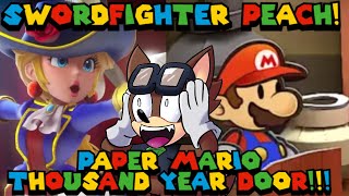 Princess Peach Showtime and Paper Mario: The Thousand Year Door HD-  (Nintendo Direct REACTION!) 💖🍄🚪