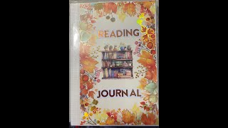 Reading journal set up