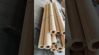 200mm diameter solid bamboo hollow cylinder #bambooconstruction