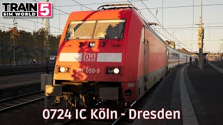 0724 IC Köln - Dresden - Nahverkehr Dresden - BR 101 - #TrainSimWorld5