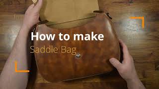 How to make classic saddle bag. Pattern PDF