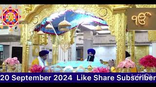 Hukamnama Sahib Today Morning from Gurudwara Bangla Sahib 20 September 2024