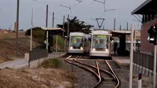 Sardinia Tram.  The Cagliari line from Repubblica to Borgos.