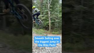 Smooth Sailing Over The Biggest Jump In The Bike Park! #mtb #shorts