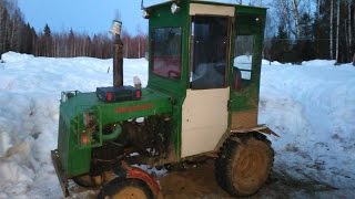 НОВЫЙ САМОДЕЛЬНЫЙ МИНИ ТРАКТОР/Homemade Tractor