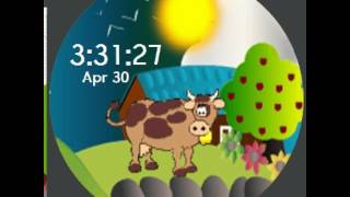 Peaceful Ranch Scene Animated Watch Face.