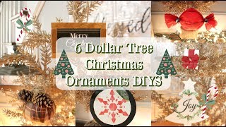 6 DOLLAR TREE CHRISTMAS ORNAMENTS | DIY CHRISTMAS DECORATIONS