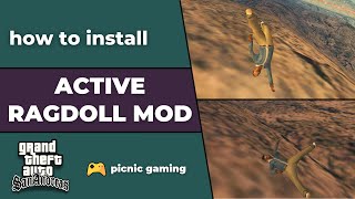 How to install Ragdoll for player in GTA SA | Active Ragdoll Mod Gta Sa | San Andreas Ragdolls