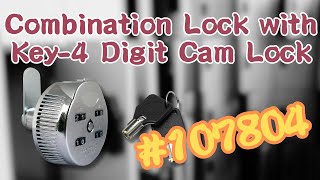 Combination Lock with Key-4 Digit Cam Lock #107804 | ABA Locks - Lock Picking, Installation