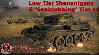 Low Tier Shenanigans & "Sealclubbing" Tier 8s - World of Tanks Console