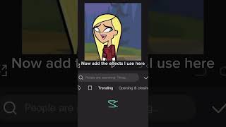 how I get the clear back frame! Tutorial #totaldrama #edit