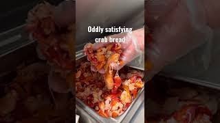 #shorts Oddly satisfying crab bread | KT Food Review