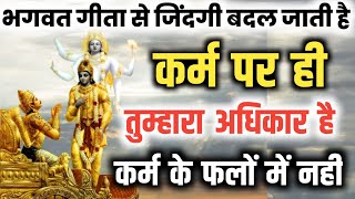 भगवत गीता सार - कर्म पर ही तुम्हारा अधिकार है, कर्म के फलो मे नहीं | BHAGWAT GEETA  #bhagwatgeeta