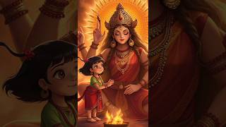 Maa Durga Ki Kripa: Ek Chhoti Gudiya Ki Kahani"Navratri ki shubhkamnaen #shorts