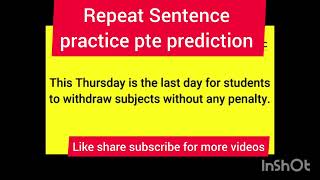 Repeat sentence pte 2023 january prediction | Repeat sentence practice pte |Repeat sentence pte 2023