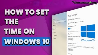 How to set the time on Windows 10