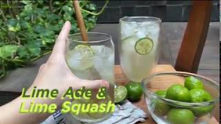 RESEP MINUMAN LIMEADE & LIME SQUASH || SERATAFOODS