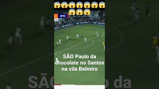 São Paulo x santos!tricolor  estraçalha Santos na vila! goleada 3x0. #shorts #videoshorts #footbool