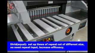 Hitech's 20DHP Double Hydraulic Paper cutter