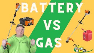 Stihl FSA 135 Battery Vs FS 131 Gas Weed-Eater Review