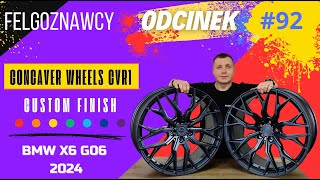 FelgoZnawcy #92 Concaver CVR1 21'' CUSTOM FINISH 🔴🔵🟡  dla BMW X6 G06 | 2024 💥