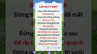 Lời hay ý đẹp #follower #cuocsong #viralvideo #phunu