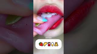 [Asmr] Emoji Food 🥟🍓 Cre: @closerfood #asmr #emojichallenges #eating #asmrsounds #mukbang