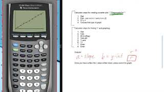 Linear Regression with TI 84 Calculator