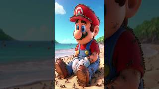 Mario's team problem at the beach ! #supermariobros #mario #supermario #mariobros #donkey