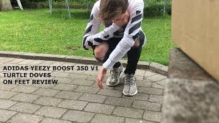 ADIDAS YEEZY BOOST 350 TURTLE DOVE ON FEET REVIEW