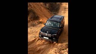 Scorpio and Fortuner climbing the steep incline