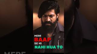 KGF Chapter 2 dialogue #kgfchapter2 #shorts #rockybhai     #atitude