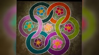 7x4 dots Sankranti special rangoli, pongal kolam, Bhogi muggulu.. kisheel Creations