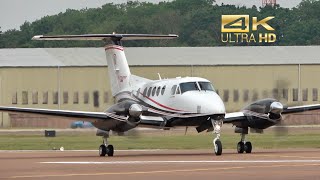 Beechcraft 250 King Air 200GT from Textron Aviation N288DW arrival RAF Fairford RIAT 2019 AirShow