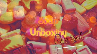 🍊🍋 REVERSED ❤︎ Summer Citrus Soap Haul ❤︎ ASMR Wrapping Packing Boxing 100 International Soaps 🍊🍋