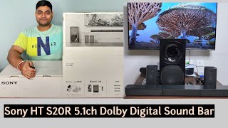 Sony HT S20R Unboxing & Audio Test. | Best Sound Bar Under 15k.