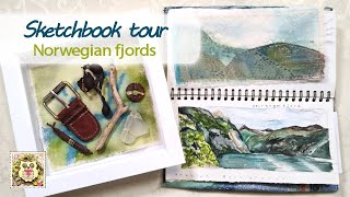 Join me for a tour through my Sketchbook of Norway including drawing, painting and slow stitching!