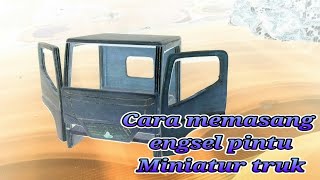 cara membuat engsel pintu miniatur truk/dari kabel