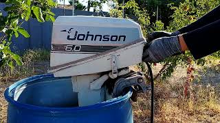 6HP Johnson outboard testing