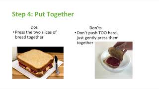 I O A P C E:  How to Really Make a Peanut Butter and Jelly Sandwich