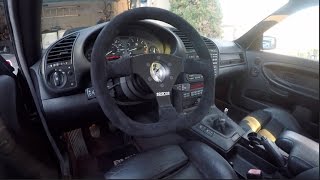 Bmw e36 gets a SPARCO steering wheel!!