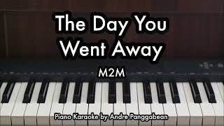 The Day You Went Away - M2M | Piano Karaoke by Andre Panggabean