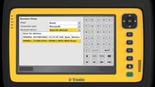 Trimble SCS900 Rover Setup