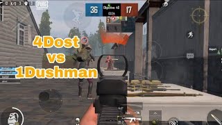 4 dost vs 1dushman pubg gamplay