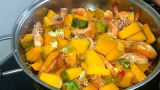 Ginataang Kalabasa With Hipon | Vegetables Recipe | IRIS CASANDRA VLOGS