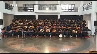 Indian National Anthem on Guitar | World Records India | KLES  International School | Belgaum