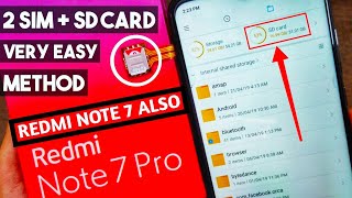 Redmi Note 7 & Redmi Note 7 Pro Hybrid Sim Slot Solution | 2Sim + 1 SD Card कैसे Use करें? Sim Slot