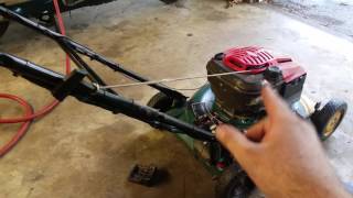 Lawn mower engine swap project